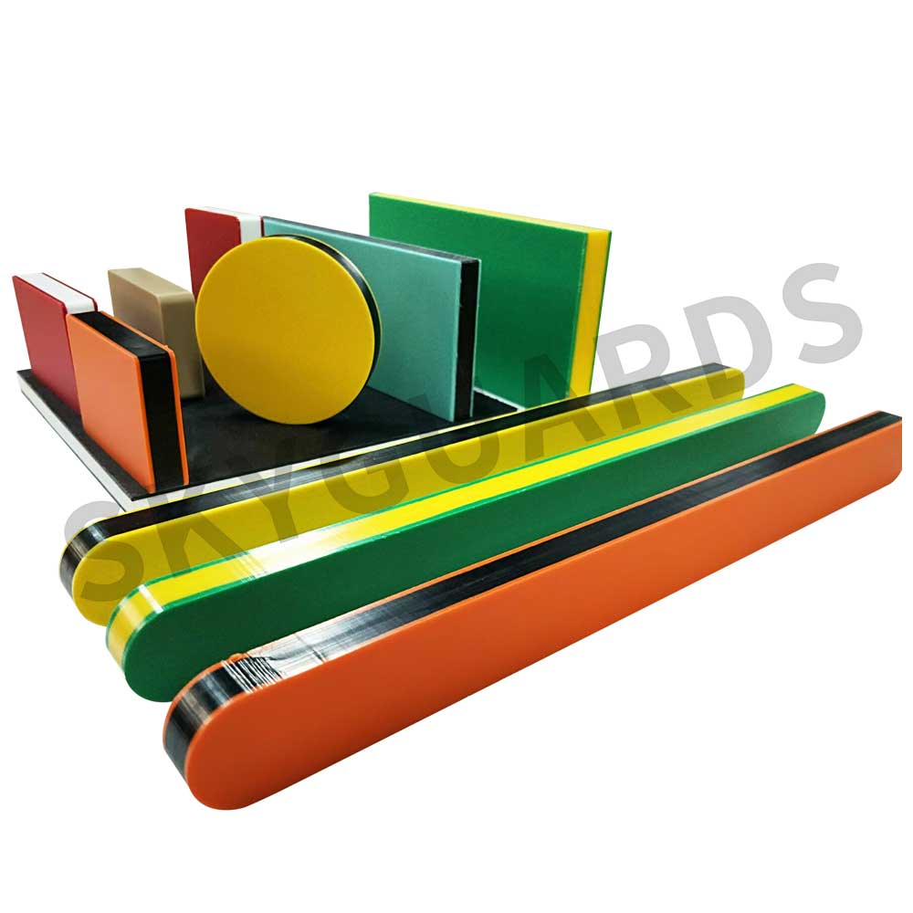 Multi color engravable HDPE sheet 