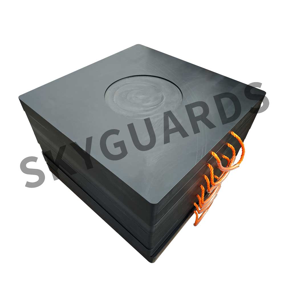 Rough Surface anti-slip Crane outrigger pads 