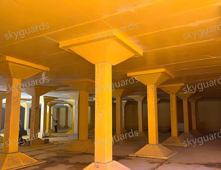 Skyguards HDPE anchor plates| HDPE V lock liner were applied for the Hangzhou Riverside Sewage Treatment Pond